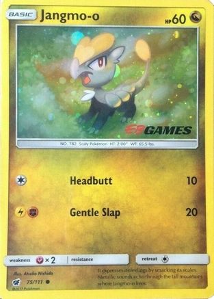 Jangmo-o - 75/111 (Cosmos Holo) (EB Games Promo) (75) [Miscellaneous Cards & Products] Holofoil