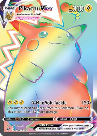 Pikachu VMAX (Secret) (188) [SWSH04: Vivid Voltage] Holofoil