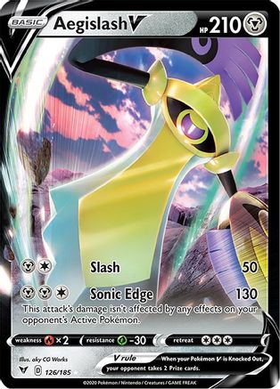 Aegislash V (126) [SWSH04: Vivid Voltage] Holofoil