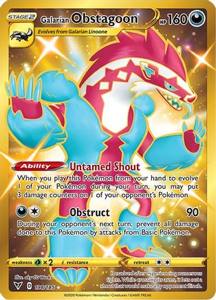 Galarian Obstagoon (Secret) (198) [SWSH04: Vivid Voltage] Holofoil