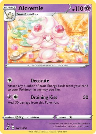 Alcremie - SWSH058 (SWSH058) [SWSH: Sword & Shield Promo Cards] Holofoil