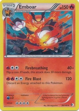 Emboar - 26/149 (Cosmos Holo) (26) [Blister Exclusives] Holofoil