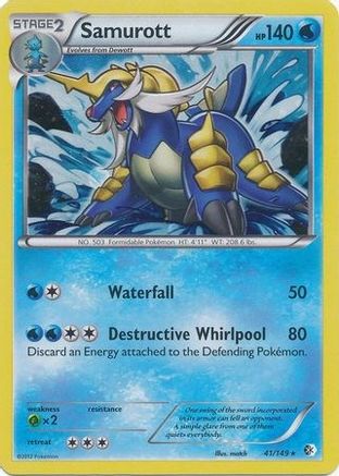 Samurott - 41/149 (Cosmos Holo) (41) [Blister Exclusives] Holofoil