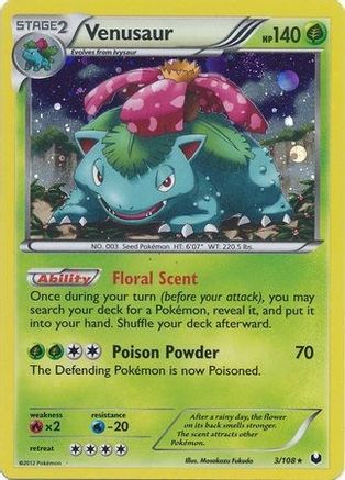 Venusaur - 3/108 (Cosmos Holo) (3) [Blister Exclusives] Holofoil