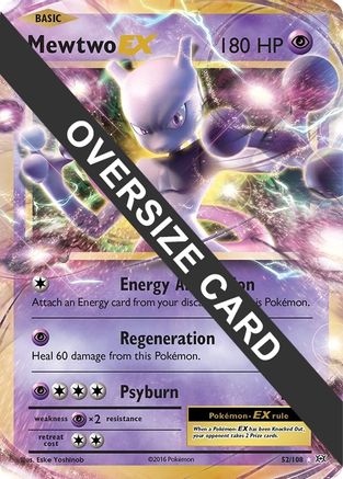 Mewtwo EX - 52/108 (52) [Jumbo Cards] Holofoil