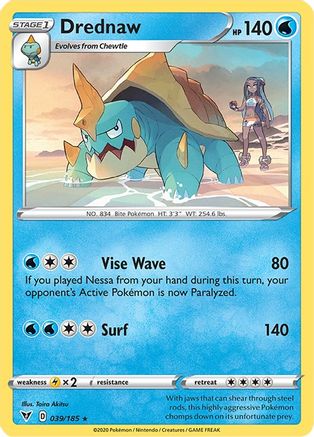 Drednaw - 39/185 (Cracked Ice Holo) (39) [Deck Exclusives] Holofoil