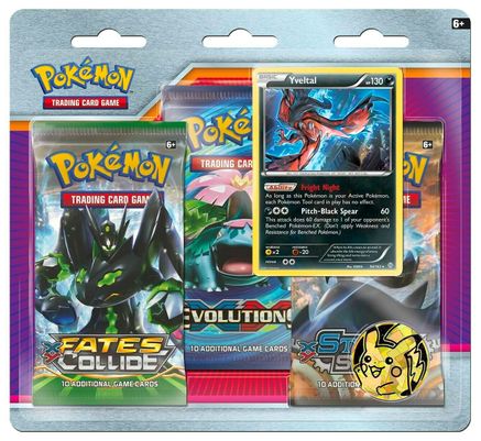 Pokemon XY 3 Pack Blister [Yveltal]