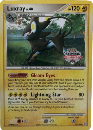 Luxray - 7/130 (National Championships) (7) [League & Championship Cards]