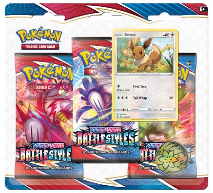 Pokemon Battle Styles 3 Pack Blister [Eevee]