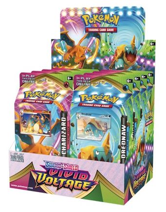 Pokemon Vivid Voltage Theme Deck Display