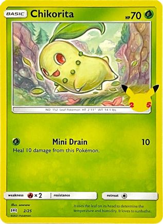 Chikorita - 2/25 (2) [McDonald's 25th Anniversary Promos]
