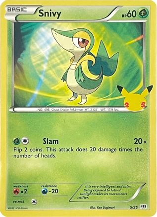 Snivy - 5/25 (5) [McDonald's 25th Anniversary Promos] Holofoil