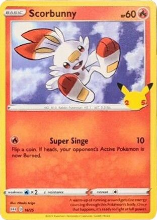 Scorbunny - 16/25 (16) [McDonald's 25th Anniversary Promos] Holofoil