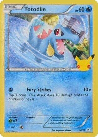 Totodile - 18/25 (18) [McDonald's 25th Anniversary Promos] Holofoil