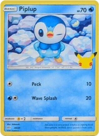 Piplup - 20/25 (20) [McDonald's 25th Anniversary Promos]