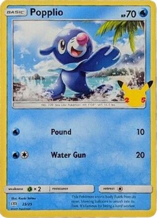 Popplio - 23/25 (23) [McDonald's 25th Anniversary Promos] Holofoil
