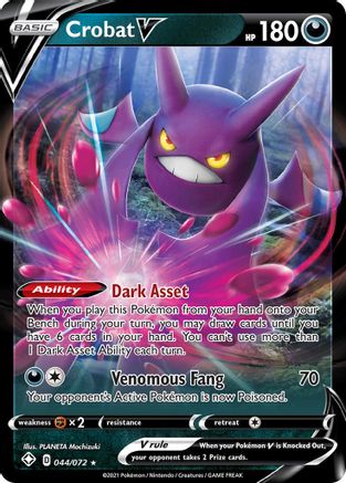 Crobat V (44) [Shining Fates] Holofoil