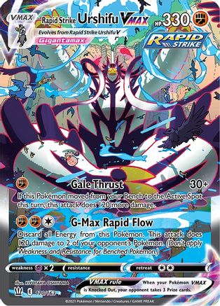 Rapid Strike Urshifu VMAX (Alternate Art Secret) (170) [SWSH05: Battle Styles] Holofoil