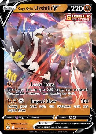 Single Strike Urshifu V (85) [SWSH05: Battle Styles] Holofoil