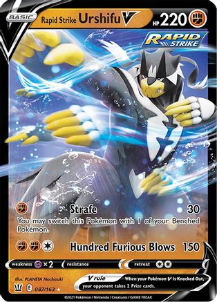 Rapid Strike Urshifu V (87) [SWSH05: Battle Styles] Holofoil