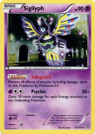 Sigilyph - 52/124 (Cosmos Holo) (52) [Blister Exclusives] Holofoil