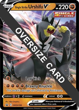 Single Strike Urshifu V - SWSH106 (SWSH106) [Jumbo Cards] Holofoil
