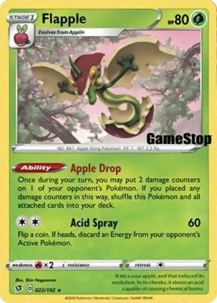 Flapple - 022/192 (Gamestop Exclusive) (22) [Miscellaneous Cards & Products] Holofoil