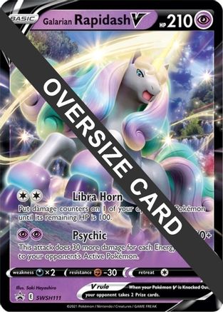 Galarian Rapidash V - SWSH111 (SWSH111) [Jumbo Cards] Holofoil