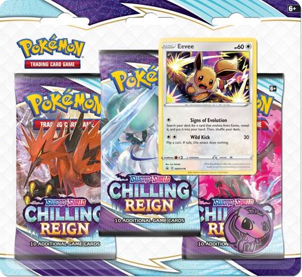 Pokemon Chilling Reign 3 Pack Blister [Eevee]