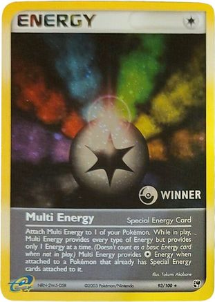 Multi Energy (Special) - 93/100 [Winner] (93) [League & Championship Cards] Holofoil