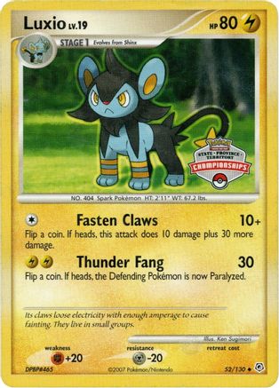 Luxio - 52/130 (State Championship Promo) (52) [League & Championship Cards]