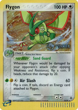 Flygon - 15/97 (Pokemon League) [Winner] (15) [League & Championship Cards] Holofoil