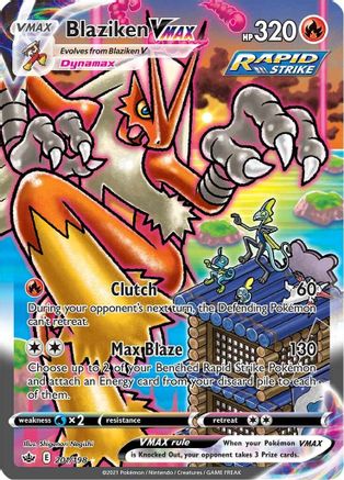 Blaziken VMAX (Alternate Art Secret) (201) [SWSH06: Chilling Reign] Holofoil