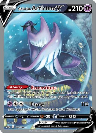 Galarian Articuno V (Alternate Full Art) (170) [SWSH06: Chilling Reign] Holofoil