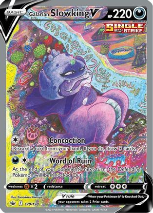 Galarian Slowking V (Alternate Full Art) (179) [SWSH06: Chilling Reign] Holofoil