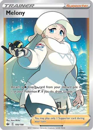 Melony (Full Art) (195) [SWSH06: Chilling Reign] Holofoil