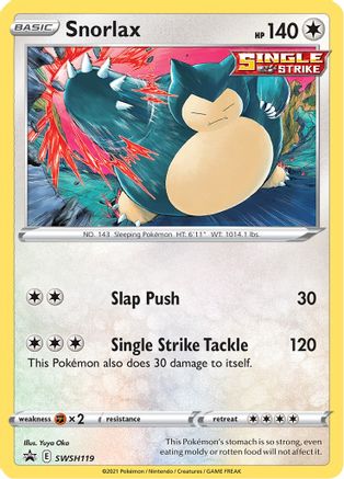 Snorlax - SWSH119 (SWSH119) [SWSH: Sword & Shield Promo Cards] Holofoil