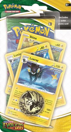 Pokemon Evolving Skies Premium Checklane Blister [Luxray]
