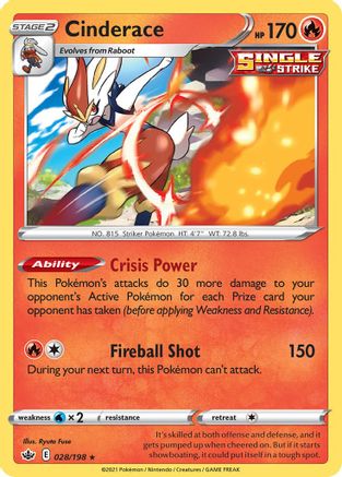 Cinderace - 028/198 (28) [Deck Exclusives]