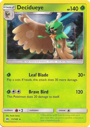 Decidueye - 11/149 (Water Web Holo) (11) [Miscellaneous Cards & Products] Holofoil