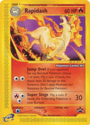 Rapidash [Pokemon Center NY] (51) [WoTC Promo]