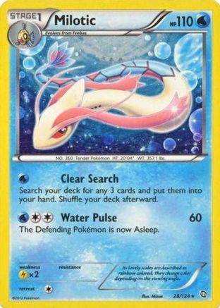 Milotic - 28/124 (Cosmos Holo) (28) [Blister Exclusives] Holofoil