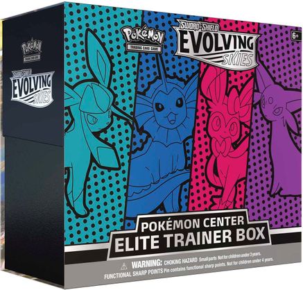 Pokemon Evolving Skies Pokemon Center Elite Trainer Box [Glaceon/Vaporeon/Sylveon/Espeon] (Exclusive)