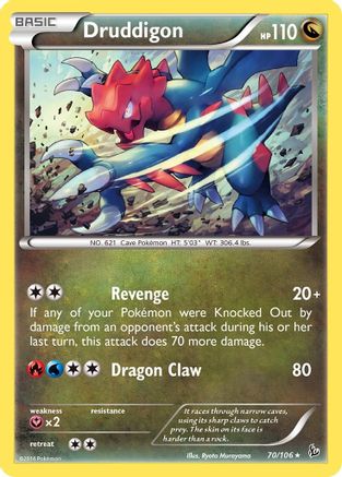 Druddigon - 70/106 (Flashfire) (70) [Deck Exclusives]