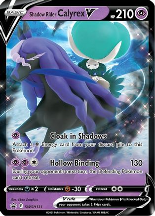 Shadow Rider Calyrex V - SWSH131 (SWSH131) [SWSH: Sword & Shield Promo Cards] Holofoil