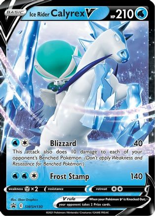 Ice Rider Calyrex V - SWSH130 (SWSH130) [SWSH: Sword & Shield Promo Cards] Holofoil