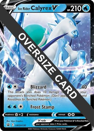 Ice Rider Calyrex V - SWSH130 (SWSH130) [Jumbo Cards] Holofoil