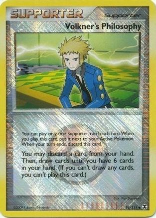 Volkner's Philosophy - 98/111 (Player Reward) (98) [League & Championship Cards] Reverse Holofoil
