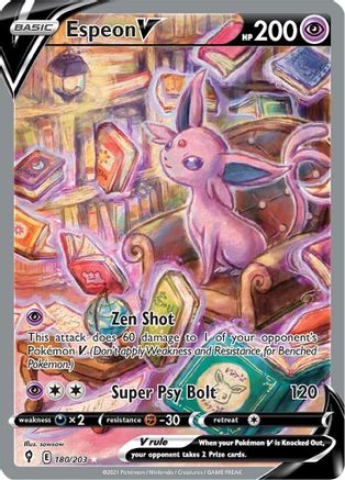 Espeon V (Alternate Full Art) (180) [SWSH07: Evolving Skies] Holofoil