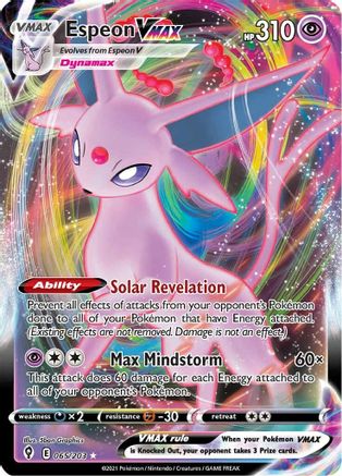 Espeon VMAX (65) [SWSH07: Evolving Skies] Holofoil
